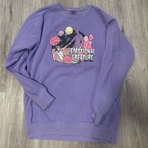 Comfort Colors Purple Crew Neck Sweater